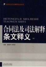 合同法及司法解释条文释义 下