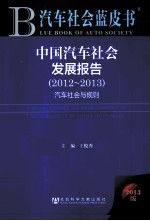 中国汽车社会发展报告 2012-2013