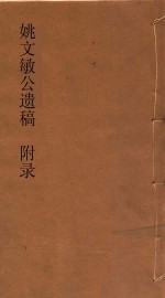 姚文敏公遗稿附录 2 奉使录