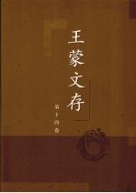 王蒙文存 第14卷