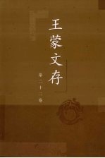 王蒙文存 第22卷