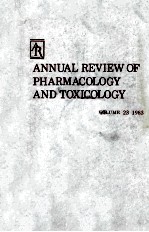 ANNUAL REVIEW OF PHARMACOLOGY AND TOXICOLOGY VOLUME 23 1983