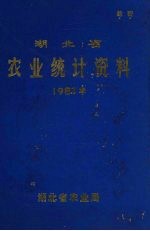湖北省农业统计资料 1981年