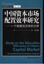 中国资本市场配置效率研究 一个制度经济学的分析
