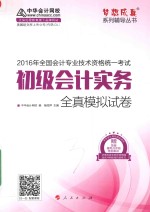 2016年全国会计专业技术资格统一考试 初级会计实务 全真模拟试卷