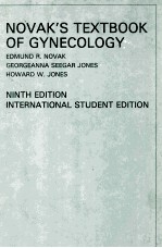 NOVAK`S TEXTBOOK OF GYNECOLOGY NINTH EDITION INTERNATIONAL STUDENT EDITION