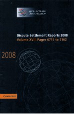 DISPUTE SETTLEMENT REPORTS 2008 VOLUME 17