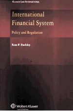 INTERNATIONAL FINANCIAL SYSTEM POLICY AND REGULATION