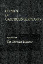 CLINICS IN GASTROENTEROLOGY VOLUME 13/NUMBER 3 THE EXOCRINE PANCREAS