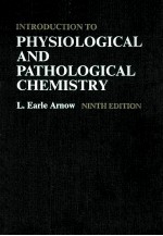 Introduction to physiological and pathological chemistry