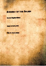 SURGERY OF THE SPLEEN REVISED ENGLISH EDITION