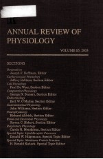 ANNUAL REVIEW OF PHYSIOLOGY VOLUME 65