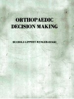 Orthopaedic decision making