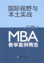 国际视野与本土实战 MBA教学案例精选