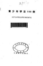 青少年学法100例