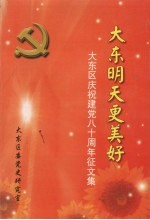 大东区庆祝建党八十周年征文集:大东明天更美好