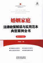婚姻家庭法律政策解读与实用范本典型案例全书 最新升级版