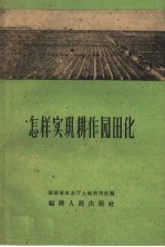 怎样实现耕作园田化