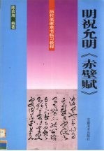 历代名家草书临习教程 明祝允明《赤壁赋》