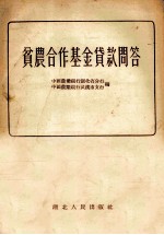 贫农合作基金贷款问答