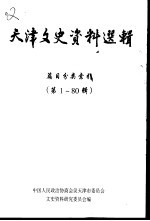 天津文史选辑 第1-80辑篇目分类索引