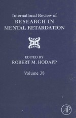 INTERNATIONAL REVIEW OF RESEARCH IN MENTAL RETARDATION VOLUME THIRTY EIGHT