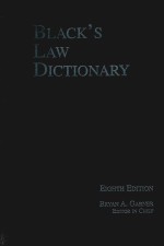 BLACK'S LAW DICTIONARY EIGHTH EDITION