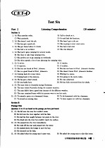 大学英语四级考前冲刺试卷及透析 Test Six