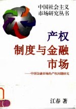 产权制度与金融市场 中国金融市场的产权问题研究