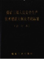 煤矿三项人员安全生产技术培训大纲及考核标准 合订本