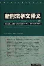 新刑法条文释义 下