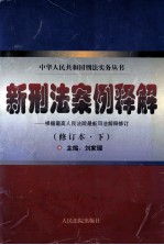 新刑法案例释解 根据最高人民法院最新司法解释修订 修订本 下