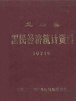 龙岩县国民经济统计资料 1971