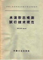 水流形态观测试行技术规范