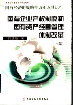 国有经济的战略性改组及其运行 上篇 国有企业产权制度和国有资产经营管理体制改革