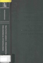 Tractatus Logico-Philosophicus Ludwig Wittgenstein Philosophical Investigations
