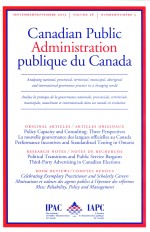 CANADIAN PUBLIC ADMINISTRATION PUBLIQUE DU CANADA 2013 VOL.56 NO.3