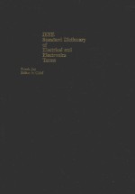 IEEE STANDARD DICTIONARY OF ELECTRICAL AND ELECTRONICS TERMS THIRD EDITION