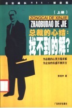 总裁的心结：找不到的解 上 企业成长MBA创业篇