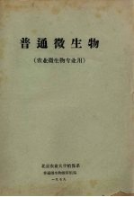 普通微生物 农业微生物专业用
