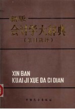 新版会计学大辞典 条目选译