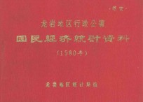 龙岩地区行政公署国民经济统计资料 1980年