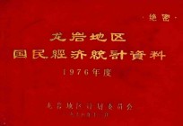 龙岩地区国民经济统计资料 1976年度