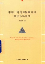 中国土地资源配置中的隐形市场研究