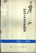 唐山-解放四十年经济建设成就 1948-1988