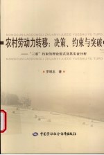 农村劳动力转移:决策、约束与突破 “三重”约束的理论范式及其实证分析