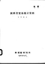 陕西省贸易统计资料 1984
