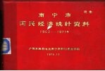 南宁市国民经济统计资料 1963-1977年