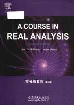 a course in real analysis second edition = 实分析教程 第2版