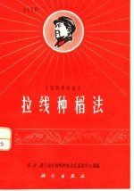 水稻栽培新技术 拉线种稻法